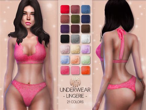 Sims 4 Underwear Lingerie BD15 The Sims Book