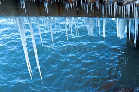 Ice Winter Frost Ice Floe Cold Icicles Stock Image Image Of
