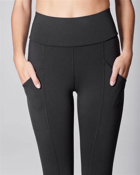 High Waisted Black Leggings With Pockets