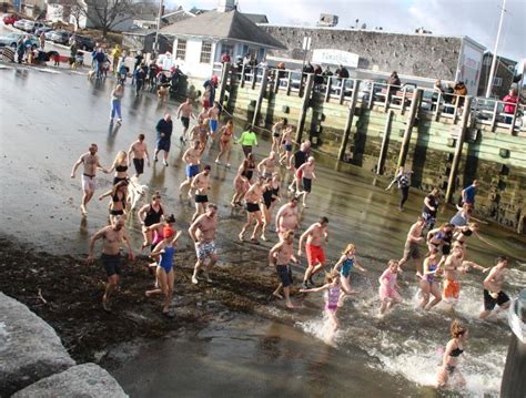 Dozens Brave Frigid Waters For New Years Day Polar Plunge Into Belfast