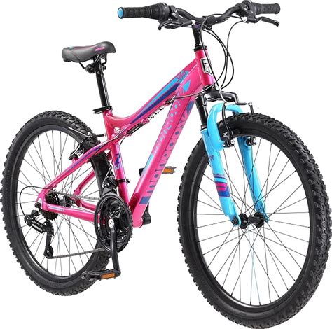 Mongoose Girls Silva Mountain Bicycle Pink 24 Wheel 13small Frame
