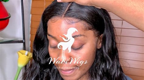 How To Install Your Lace Frontal Wig Like A Pro Ft Wabiwigs Youtube