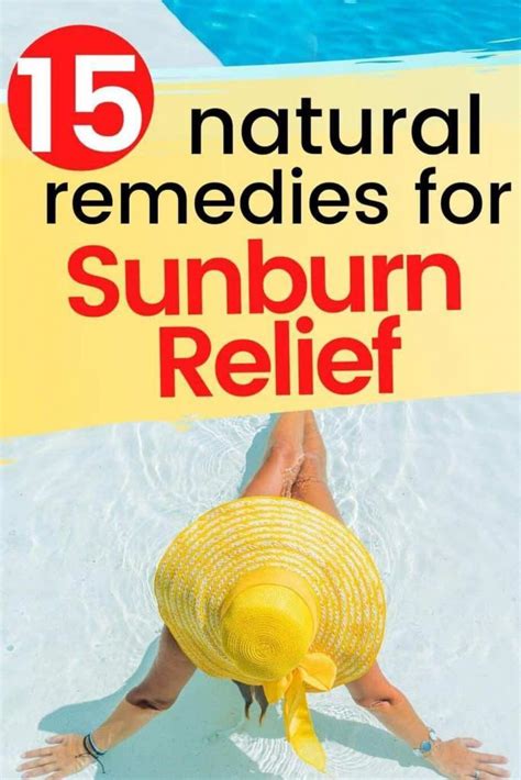 15 Best Remedies For Natural Sunburn Relief A Radiantly Healthy Life