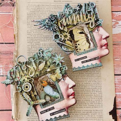 Mixed Media Shadow Boxes Art Journal Inspiration Mixed Media Collage