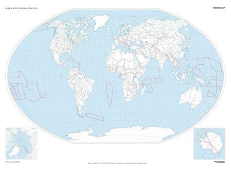Konturowa Mapa Swiata Mapa Przystanków