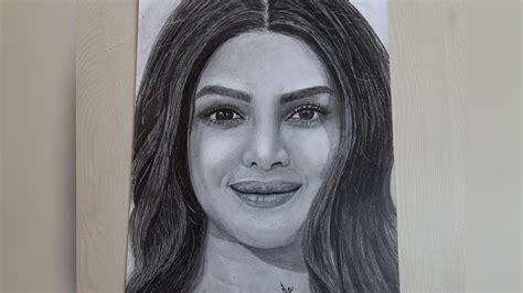 Priyanka Chopra Pencil Sketch Bollywood Actress Priyanka Chopra