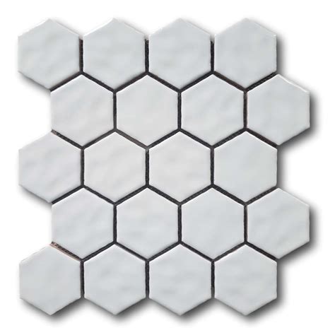 Ceramic Hexagon Mosaic Tiles White Rocky Point Tile Online Tile Store