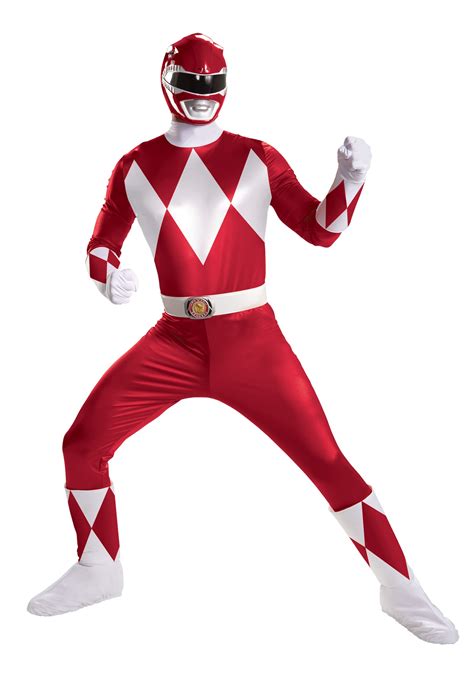 Red Ranger Super Deluxe Adult Costume Halloween Costume Ideas 2021