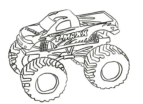 Colorful Monster Truck Coloring Pages