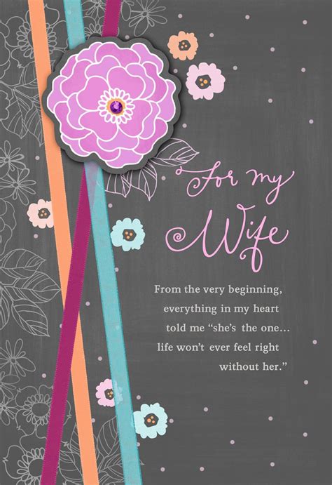 As you write, follow these steps for the perfect anniversary card. My Heart Told Me Anniversary Card for Wife - Greeting ...