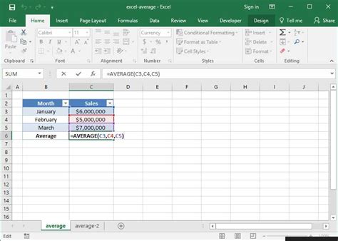 Using The Average Formula In Excel Deskbright