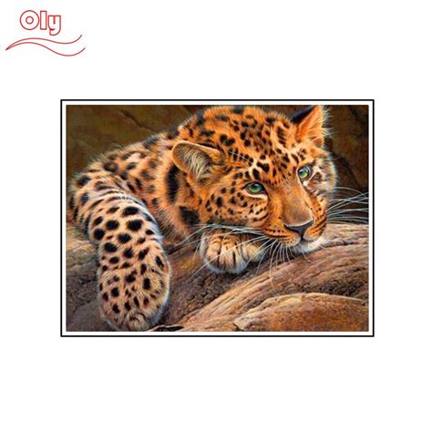 100 Full 5d Diy Daimond Painting Animal Leopard 3d Diamond Painting