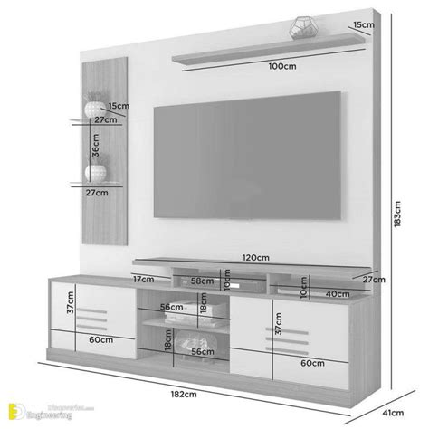 Tv Unit Dimensions And Size Guide Engineering Discoveries Tv Unit