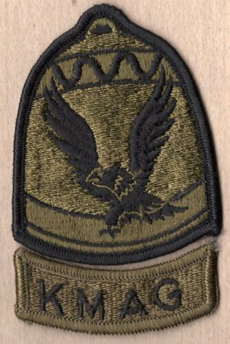 Army Patch Korean Military Advisory Group Set Subdued Merrowed Edge