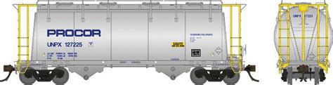 Rapido Trains Ho Procor 3000 Cubic Foot Aluminum Covered Hopper W