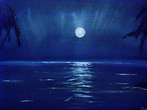 Moonlight On The Water Painting By Stanley Whitehouse