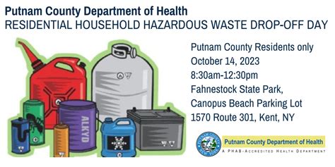 Household Hazardous Waste Drop Off Day Is Scheduled For Saturday