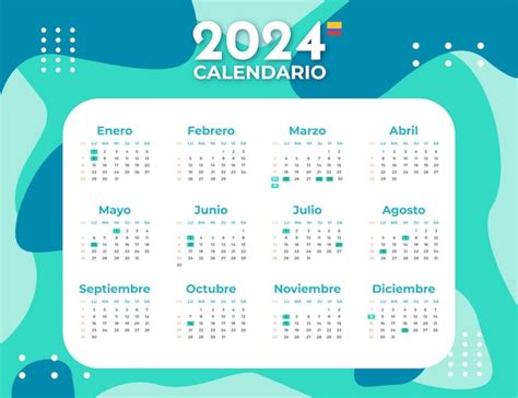 Calendario 2024 Con Festivos En Colombia Marne Sharona