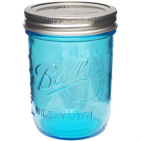 1 Wide Mouth Pint 16 Ounce Canning Mason Jar With Silver Lid Etsy