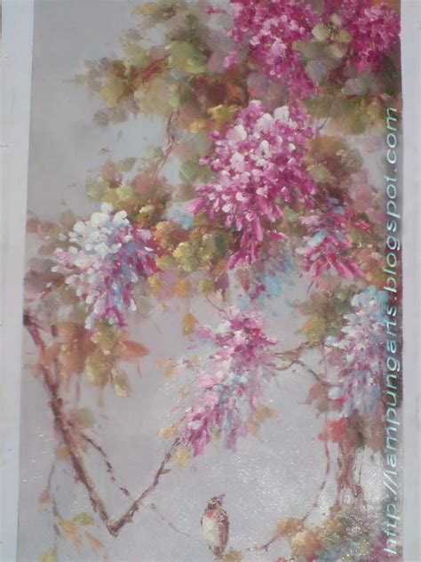 Dhara Fine Art And Gallery Lukisan Bunga Flower Painting