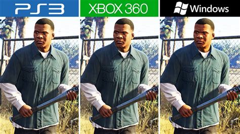 Gta 5 2013 Ps3 Vs Xbox 360 Vs Pc Which One Is Better Youtube
