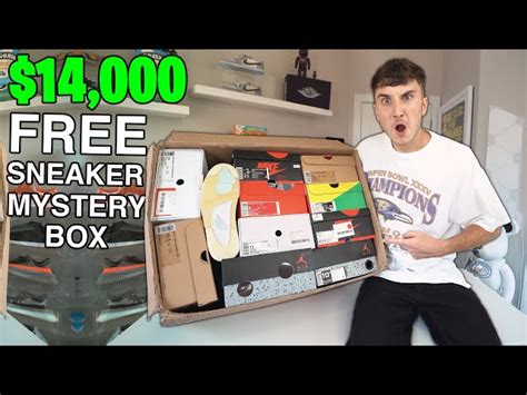 Unboxing A Free 14000 Sneaker Mystery Box Insane