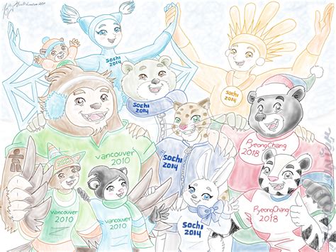 Olympic Winter Games Mascots Of The Decade By Kuallilunium On Deviantart