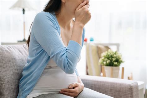 Pregnant Woman At Home Sick And Coughing The Pulse