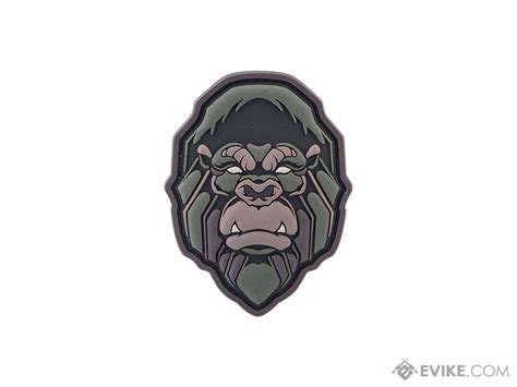 Mil Spec Monkey Gorilla Head Pvc Morale Patch Color Forest Tactical