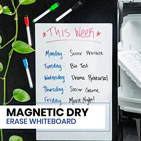 Refridge Reminder Magnetic Dry Erase Whiteboard 17 X 11 Sheet For