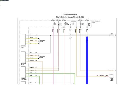 Wiring diagram for headlight of 1990 379 peterbilt