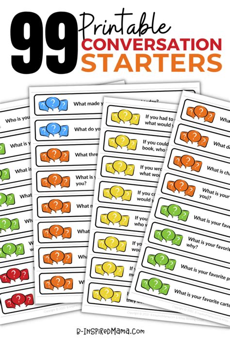 99 Best Conversation Starters For Kids • B Inspired Mama