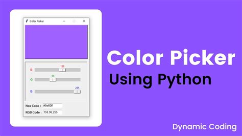 Color Picker Using Tkinter Python Tkinter Color Chooser Tkinter