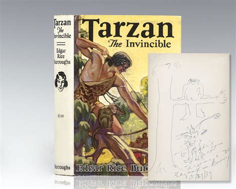 tarzan the invincible edgar rice burroughs first edition signed