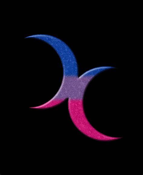The bisexual pride flag was designed by michael page in 1998. Crescent Moons Symbol - Bisexual Pride Flag | Bisexual ...