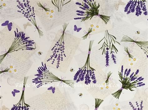 Lavender Flower Cotton Quilting Fabrics