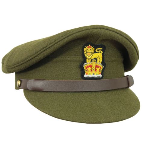 ww2 british army visor cap repro military peak hat uniform soldier officer new ebay