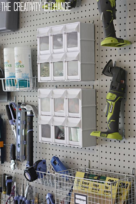 Installation of cabinets is not that difficult, in fact, you can do it by yourself. Organizing the Garage with DIY Pegboard Storage Wall