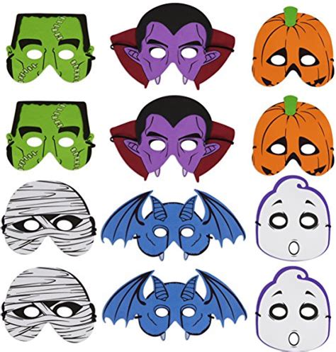 Halloween Foam Masks 12 Pack Kangaroos Halloween Accessories Remoticol