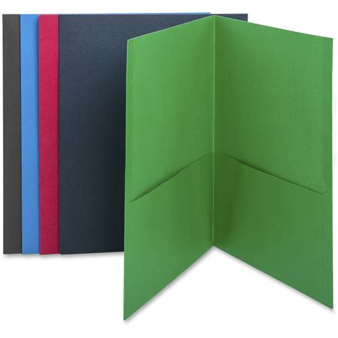 Business Source Bsn78502 Two Pocket Folders 25 Box Assorted