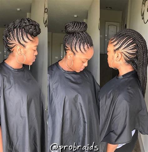 Pin By Tasha Ferguson On Ghana Cornrows Braids Braided Mohawk Hairstyles African Braids