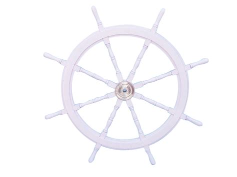 Hang this ship's wheel above the mantel, and let its large size become the focal point of the room colors/finish: Buy Deluxe Class White Wood and Chrome Ship Decorative ...