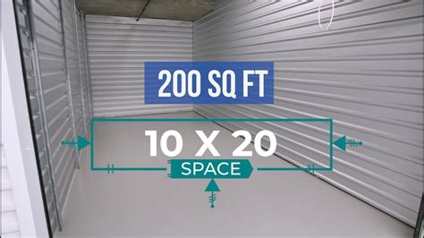 10x20 Storage Unit Size Information Youtube