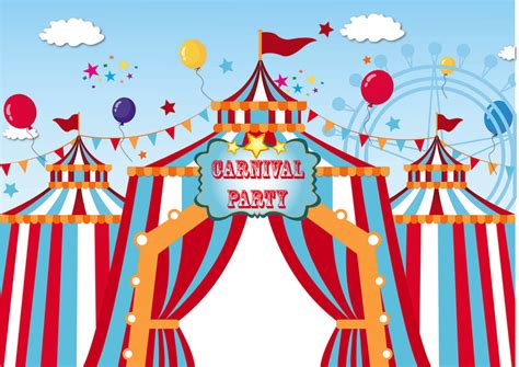 Buy Carnival Birthday Party Backdrop Party Supplies Thememyparty