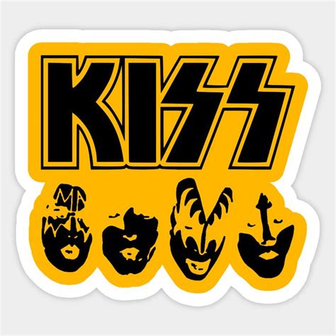 kiss band road of tour by yail band stickers kiss band stickers