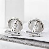 Initial Cufflinks Sterling Silver Pictures