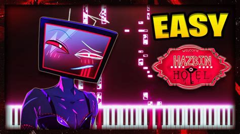Hazbin Hotel Stayed Gone Alastor And Vox Battle Song EASY Piano