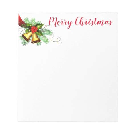 Christmas Notepad Zazzle Christmas Note Pad Holiday Vectors