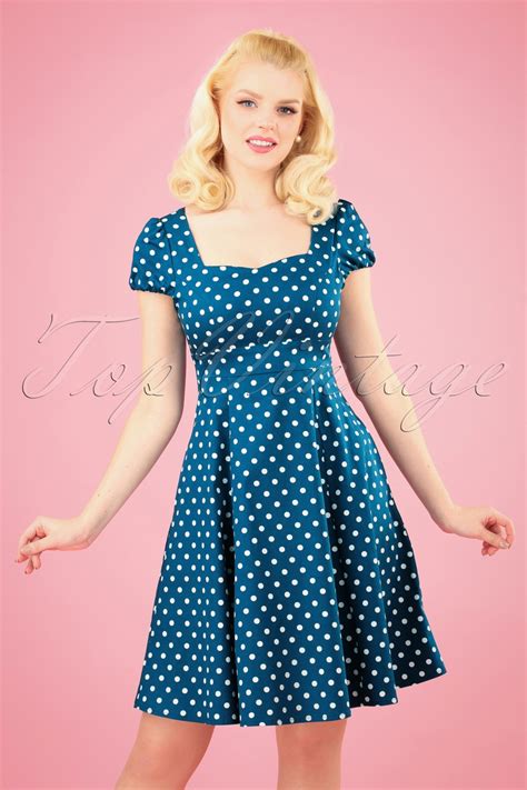 Vintage Polka Dot Dresses 50s Spotty And Ditsy Prints