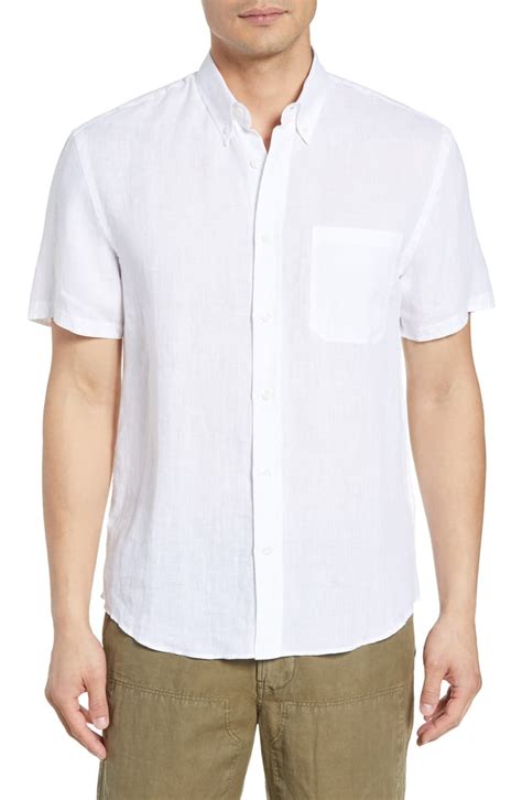 Billy Reid Tuscumbia Standard Fit Linen Woven Shirt Nordstrom Woven